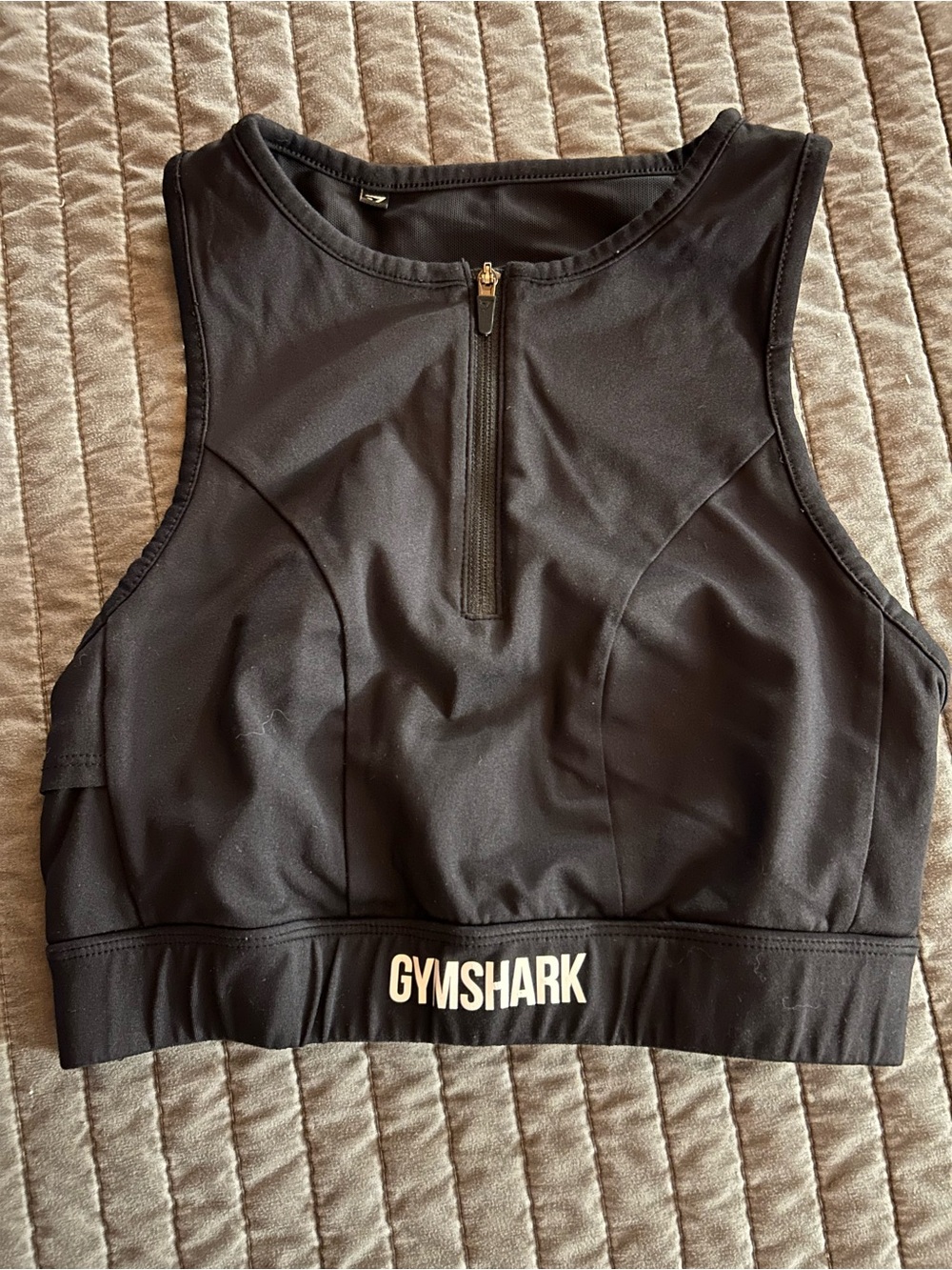 Gymshark Black High-Neck sports bra